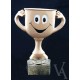 ACHIEVEMENT CUP TROPHY SMILEY FACE FREE LASER ENGRAVING