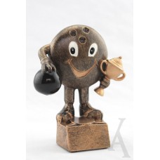 TENPIN BOWLING CHARACTER TROPHY SMALL SIZE LASER ENGRAVED